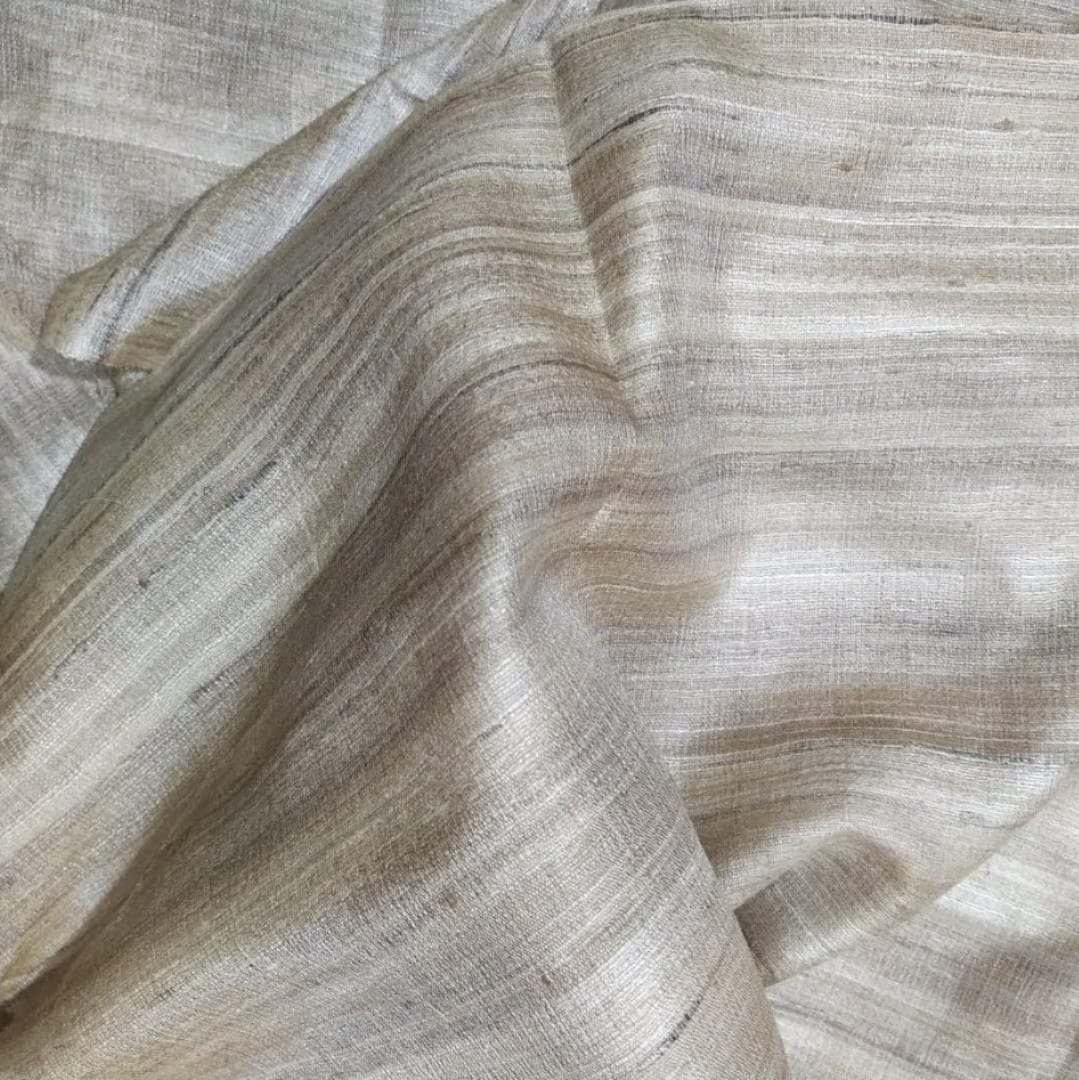 Tussah Silk Fabric Woven on Handloom 14